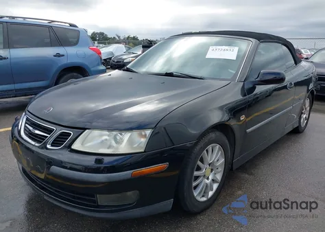 2004 Saab 9-3 Arc из США, поврежденный, VIN YS3FD79Y346010324
